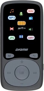 DIGMA плеер hi-fi flash B4 8gb черный/1.8 /FM/microsdhc