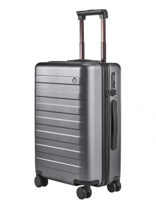 Дорожный чемодан на 4 колесах Xiaomi Ninetygo Rhine Pro Luggage 20 серый пластиковый на колесиках с ручкой от компании 2255 by - онлайн гипермаркет - фото 1