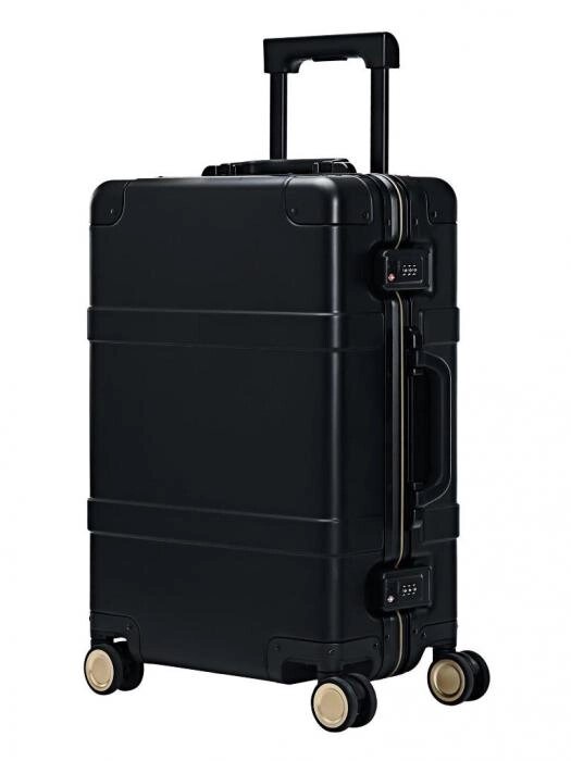 Дорожный металлический чемодан на колесиках с ручкой Xiaomi Ninetygo Metal Luggage 20 черный для путешествий от компании 2255 by - онлайн гипермаркет - фото 1
