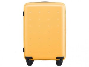 Дорожный пластиковый чемодан на 4 колесах колесиках с ручкой Xiaomi 20 Youth Version желтый ручная кладь