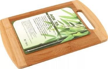 Доска разделочная деревянная для стейка AGNESS 897-003 из бамбука от компании 2255 by - онлайн гипермаркет - фото 1
