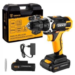 Дрель-шуруповерт аккумуляторная DEKO Sharker 16V 083-1108