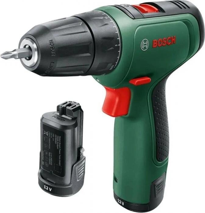 Дрель-шуруповерт Bosch EasyDrill 1200, 1.5Ач,  с двумя аккумуляторами [06039d3007] от компании 2255 by - онлайн гипермаркет - фото 1