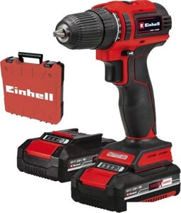 Дрель-шуруповерт EINHELL PXC TE-CD 18/40 Li BL, 2Ач, с двумя аккумуляторами [4513995]