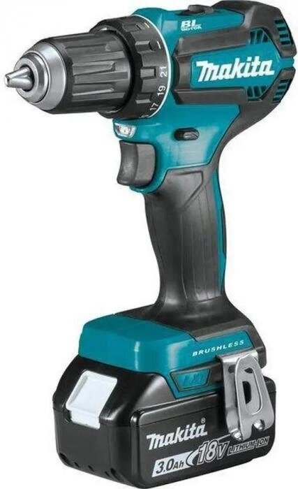 Дрель-шуруповерт Makita DDF485RF, 3Ач,  с одним аккумулятором от компании 2255 by - онлайн гипермаркет - фото 1