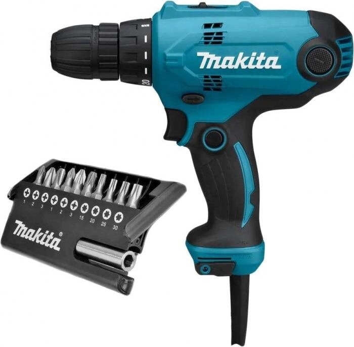 Дрель-шуруповерт Makita DF0300X2, сетевой от компании 2255 by - онлайн гипермаркет - фото 1