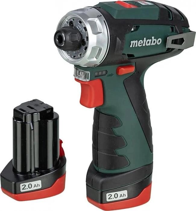 Дрель-шуруповерт METABO PowerMaxx BS, 2Ач,  с двумя аккумуляторами [600984000] от компании 2255 by - онлайн гипермаркет - фото 1