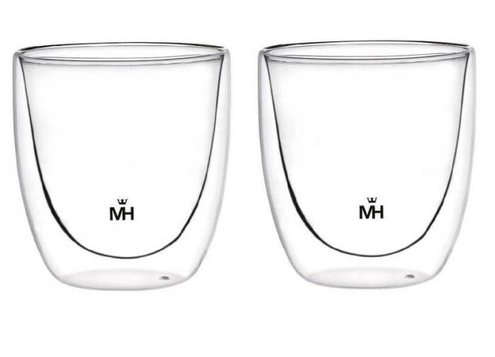 Двойные стеклянные стаканы бокалы для чая кофе сока MERCURYHAUS МС-6486 от компании 2255 by - онлайн гипермаркет - фото 1