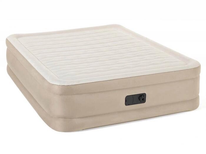 Двуспальный надувной матрас кровать для сна BestWay Fortech Airbed 69050 BW со встроенным насосом от компании 2255 by - онлайн гипермаркет - фото 1