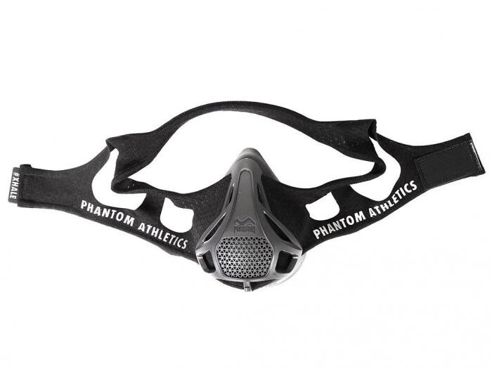 Дыхательный тренажер Training Mask Phantom Athletics Black (размер M) тренировочная маска для бега от компании 2255 by - онлайн гипермаркет - фото 1