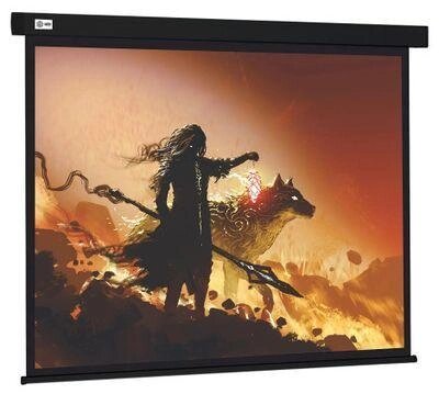 Экран Cactus Wallscreen CS-PSW-149X265-BK,  265.7х149.4 см, 16:9,  настенно-потолочный черный от компании 2255 by - онлайн гипермаркет - фото 1