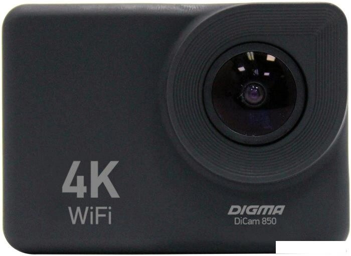 Экшн-камера Digma DiCam 850 4K,  WiFi,  черный [dc850] от компании 2255 by - онлайн гипермаркет - фото 1