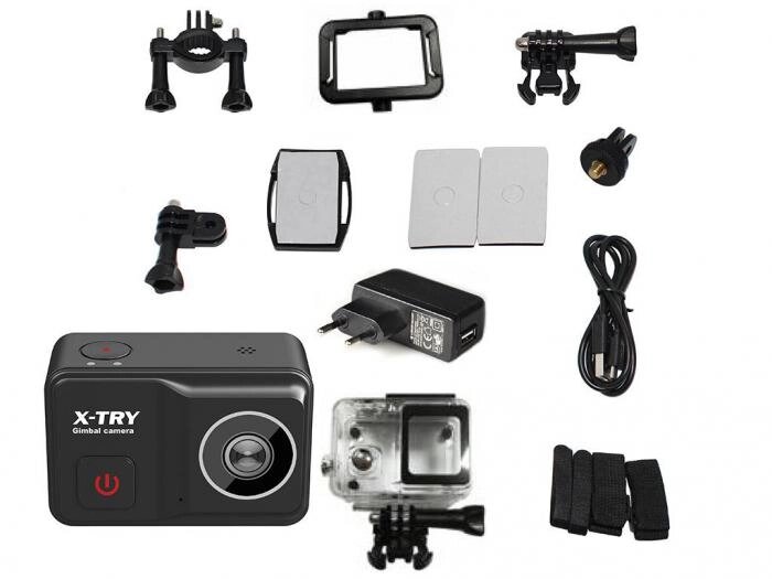 Экшн-камера X-TRY XTC502 Gimbal Real 4K/60FPS WDR Wi-Fi Power от компании 2255 by - онлайн гипермаркет - фото 1