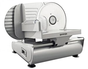 Электрическая ломтерезка бытовая слайсер машинка для нарезки колбасы дома Gorenje R506E