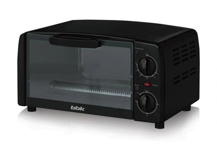 Электрическая мини печь жарочный шкаф с грилем BBK OE0912M черная настольная духовка для дачи от компании 2255 by - онлайн гипермаркет - фото 1