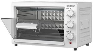 Электрическая настольная духовка для дачи выпечки хлеба пирогов электропечь мини печь ENERGY GT-18A белая