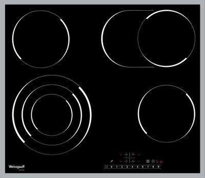 Электрическая варочная панель WEISSGAUFF HV 643 BSX,  электрическая,  независимая,  черный от компании 2255 by - онлайн гипермаркет - фото 1