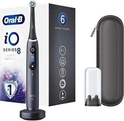 Электрическая зубная щетка Oral-B iO Series 8 Limited Edition Onyx насадки для щётки: 1шт, цвет: черный [8 limited от компании 2255 by - онлайн гипермаркет - фото 1