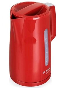 Электрический чайник Bosch TWK3A014 красный электрочайник