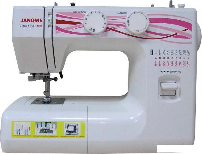 Электромеханическая швейная машина Janome Sew Line 500s от компании 2255 by - онлайн гипермаркет - фото 1