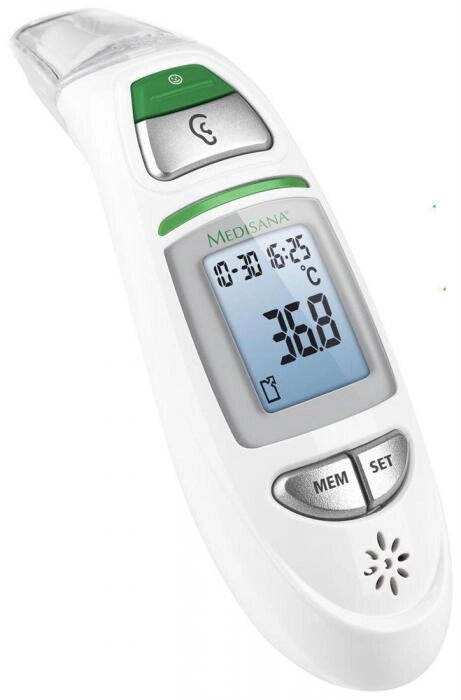 Электронный градусник термометр MEDISANA TM 750 Медицинский пирометр цифровой контактный в ухо для лба от компании 2255 by - онлайн гипермаркет - фото 1