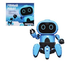 Электронный интерактивный конструктор умный робот с сенсорными датчиками детский ИГРОЛЕНД 272-652