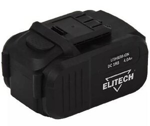 Elitech 188830 аккумулятор 18 в 4.0 ач LI-ION для да 18слк слайдер 1820.067700