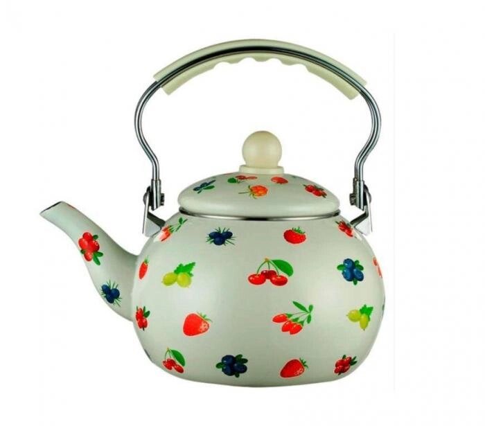 Эмалированный чайник для газовой и индукционной плиты без свистка ZEIDAN Z-4407 от компании 2255 by - онлайн гипермаркет - фото 1