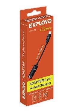 EXPLOYD EX-AD-758 Переходник - адаптер 8 Pin Classic черный от компании 2255 by - онлайн гипермаркет - фото 1