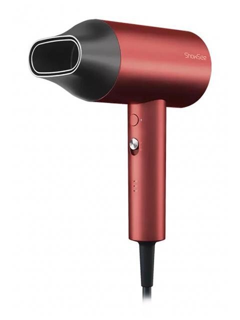 Фен для волос электрический сушки укладки с ионизацией Xiaomi Showsee Hair Dryer A5-G красный от компании 2255 by - онлайн гипермаркет - фото 1