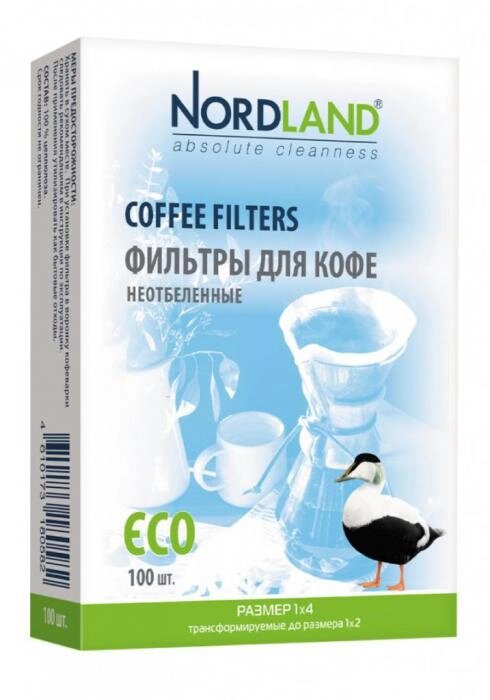 Фильтры для кофе неотбеленные Top House Nordland 100шт 180582 от компании 2255 by - онлайн гипермаркет - фото 1