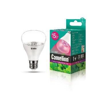 Фитолампа CAMELION LED15-PL/BIO/E27 лампа светодиодная для роста рассады растений 15Вт от компании 2255 by - онлайн гипермаркет - фото 1