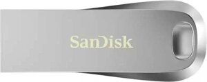 Флешка USB Sandisk Ultra Luxe 128ГБ, USB3.0, серебристый [sdcz74-128g-g46]