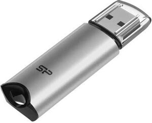 Флешка USB Silicon Power Marvel M02 256ГБ, USB3.0, серебристый [sp256gbuf3m02v1s]