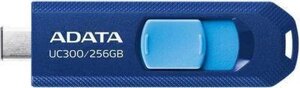 Флешка USB (Type-C) A-Data UC300 256ГБ, USB3.2, синий и голубой [acho-uc300-256g-rnb/bu]