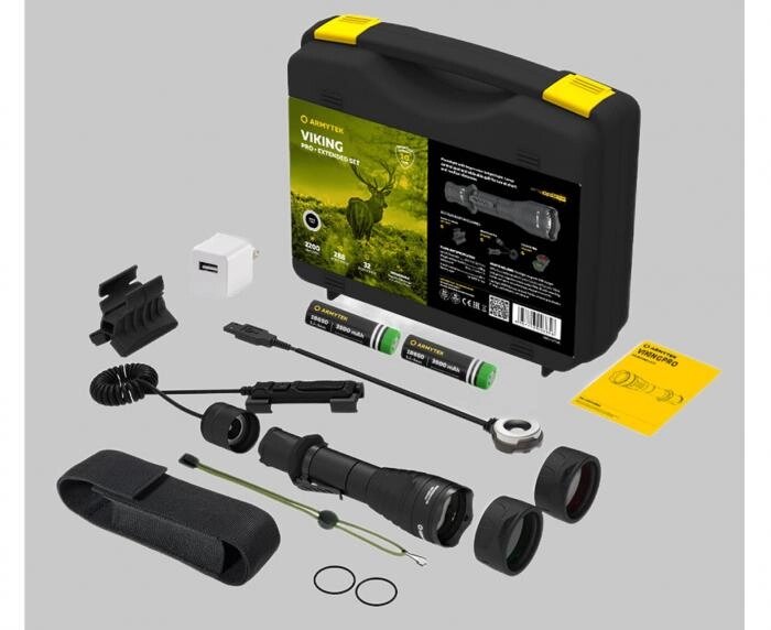 Фонарь Armytek Viking Pro Magnet USB Extended Set Белый от компании 2255 by - онлайн гипермаркет - фото 1