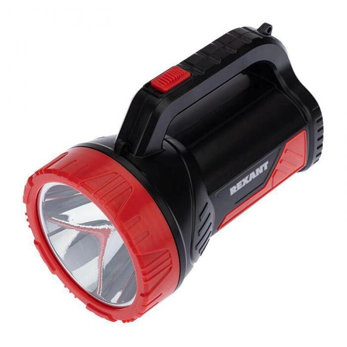 Фонарь-прожектор на аккумуляторе Ручной переносной светодиодный поисковый фонарик REXANT 75-707 от компании 2255 by - онлайн гипермаркет - фото 1