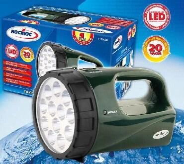 Фонарь ручной аккумуляторный светодиодный переносной фонарик КОСМОС 9199LED от компании 2255 by - онлайн гипермаркет - фото 1