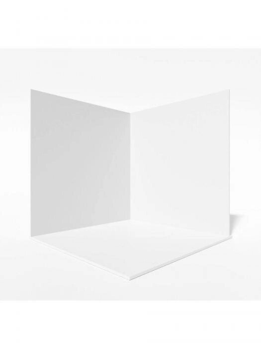 Фотофон угловой для предметной съемки фото маникюра белый фотозона 3d 3д угол фон безбликовый хромакей от компании 2255 by - онлайн гипермаркет - фото 1