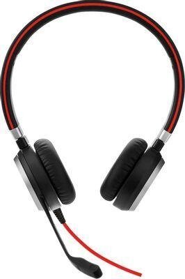 Гарнитура Jabra Evolve 40 UC Duo,  для контактных центров, накладные,  проводные, черный  [6399-829-209] от компании 2255 by - онлайн гипермаркет - фото 1