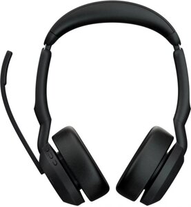 Гарнитура Jabra Evolve2 55 Link380a MS, для компьютера, накладные, Bluetooth, черный [25599-999-999]