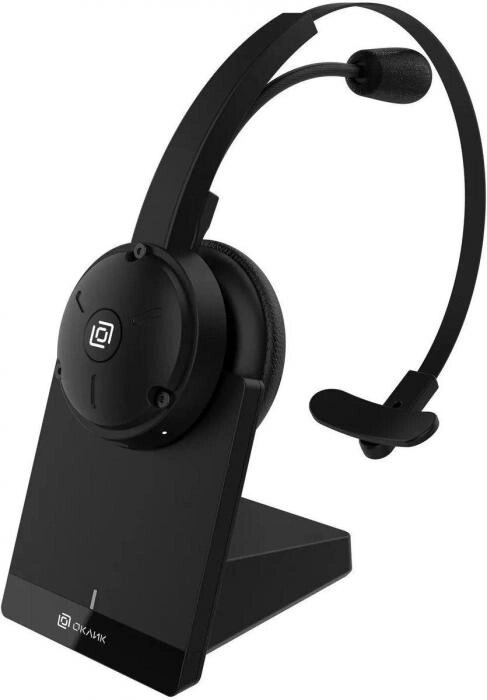 Гарнитура Oklick HS-L700,  для компьютера/мобильных устройств, накладные,  Bluetooth, моно, черный [1978708] от компании 2255 by - онлайн гипермаркет - фото 1