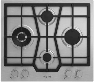 Газовая варочная панель HOTPOINT HGMT 643 W IX, независимая, нержавеющая сталь