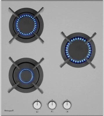 Газовая варочная панель WEISSGAUFF HGG 430 XRV,  независимая,  нержавеющая сталь от компании 2255 by - онлайн гипермаркет - фото 1
