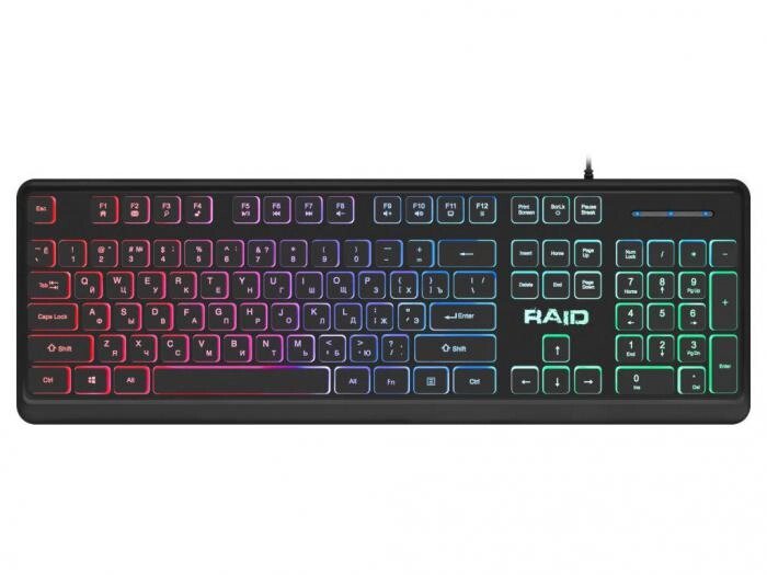 Геймерская клавиатура с подсветкой Defender Raid GK-778DL 45778 мембранная игровая проводная для компьютера от компании 2255 by - онлайн гипермаркет - фото 1