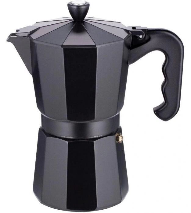 Гейзерная кофеварка на 9 чашек TECO TC-402-9 CUPS 450 мл черная алюминиевая от компании 2255 by - онлайн гипермаркет - фото 1
