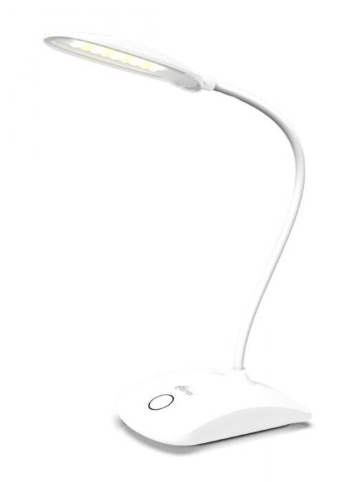 Гибкая настольная лампа сенсорная аккумуляторная аккумуляторная Ritmix LED-410C белый светодиодный светильник от компании 2255 by - онлайн гипермаркет - фото 1