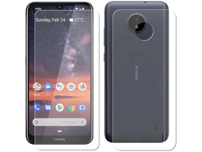 Гидрогелевая пленка LuxCase для Nokia C20 Front and Back Transparent 86388 от компании 2255 by - онлайн гипермаркет - фото 1