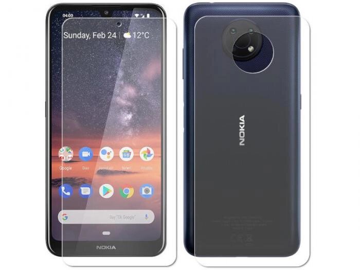 Гидрогелевая пленка LuxCase для Nokia G10 Front and Back Transparent 86391 от компании 2255 by - онлайн гипермаркет - фото 1