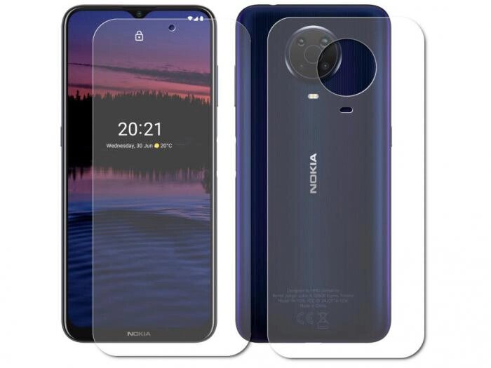 Гидрогелевая пленка LuxCase для Nokia G20 0.14mm Front and Back Matte 86458 от компании 2255 by - онлайн гипермаркет - фото 1